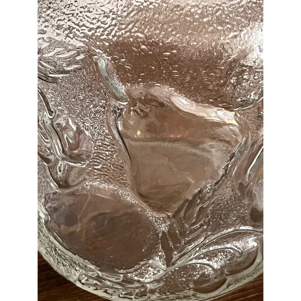 Vintage Libbey Orchard Fruit Jar Embossed w Various Fruit